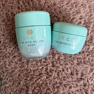 ✨ Tatcha Mini Skincare Set – The Rice Polish Deep + The Water Cream ✨